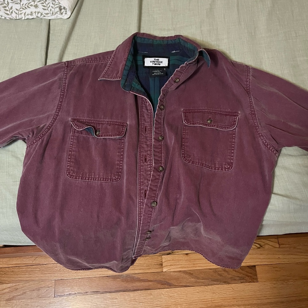 Vintage Burgundy Men's Jacket